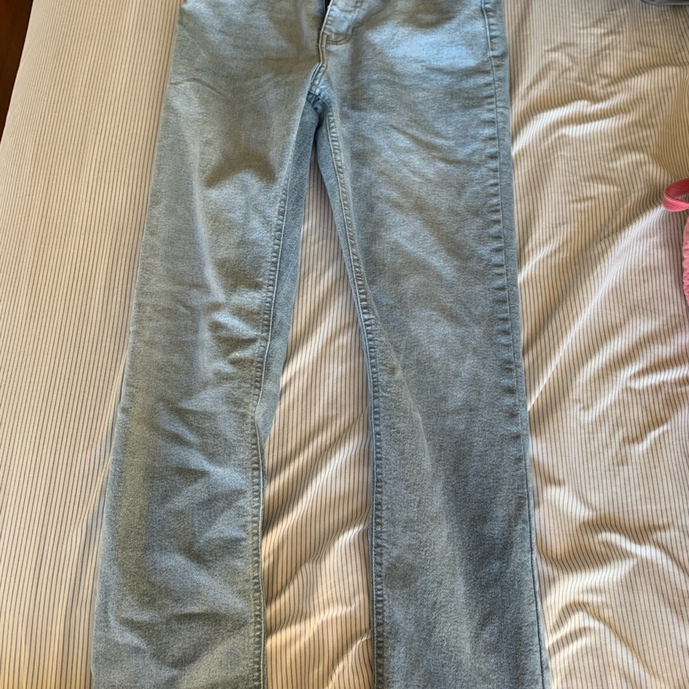 Forever 21 Light Blue Straight Leg Jeans